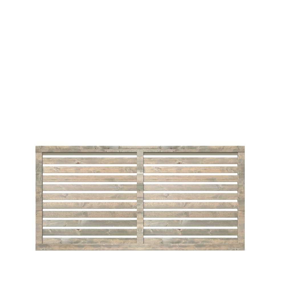 1800x900 Mm Nina 4 - Skjerm Gråbehandlet Tre