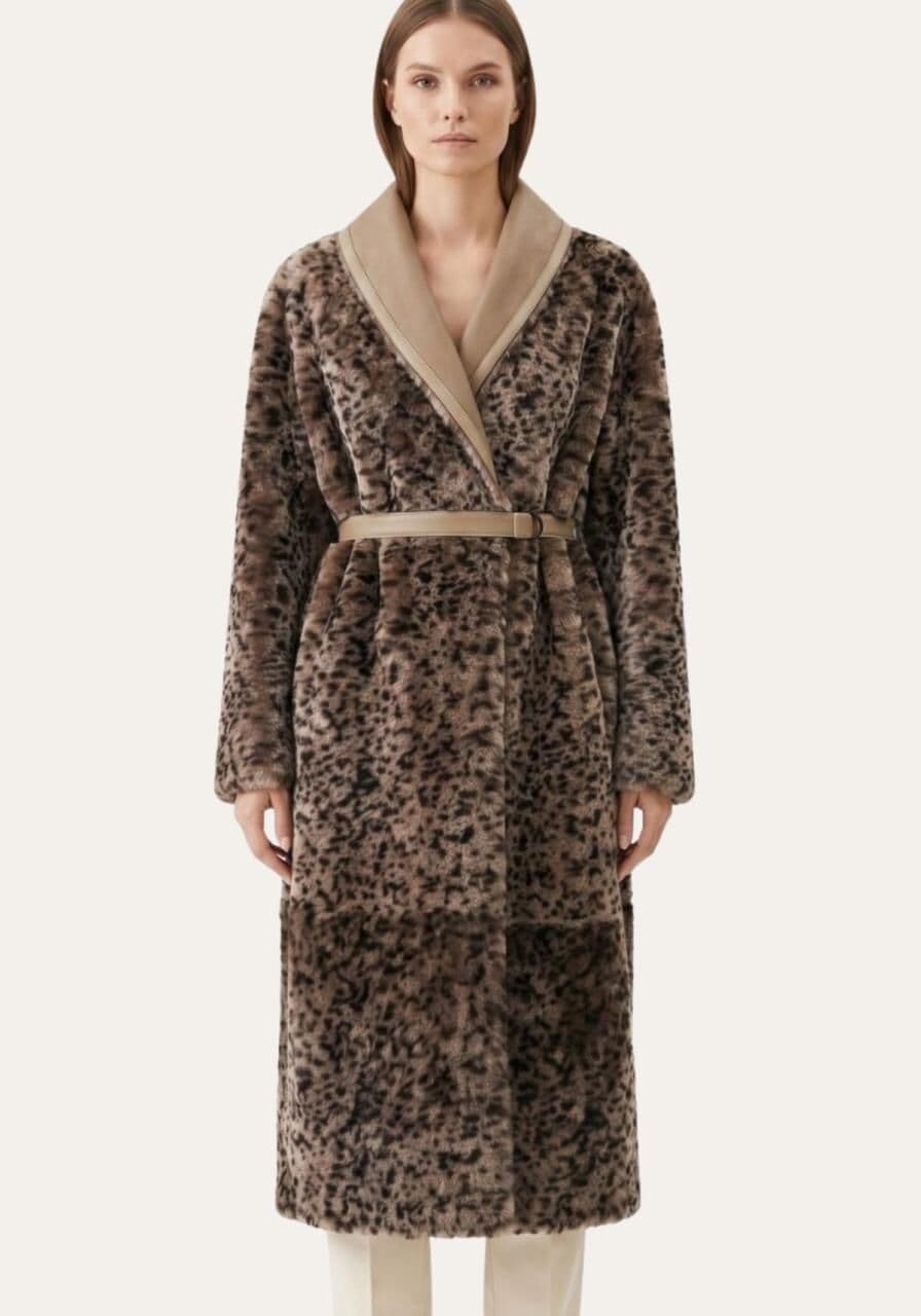 Shearling Wendemantel aus Lammfell Modell 1987 - Größe: M