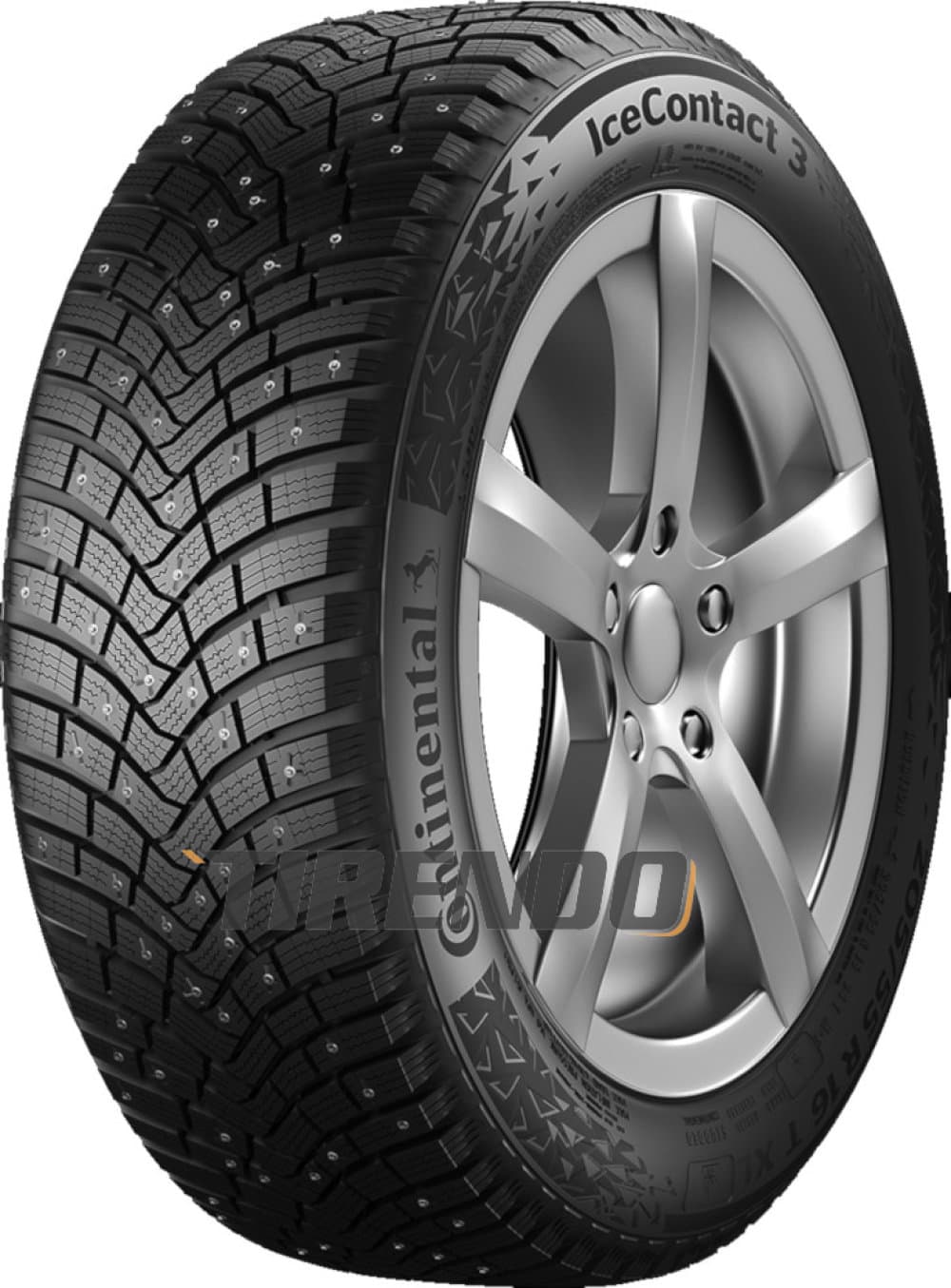 Continental IceContact 3 ( 215/55 R17 98T XL, med pigger )