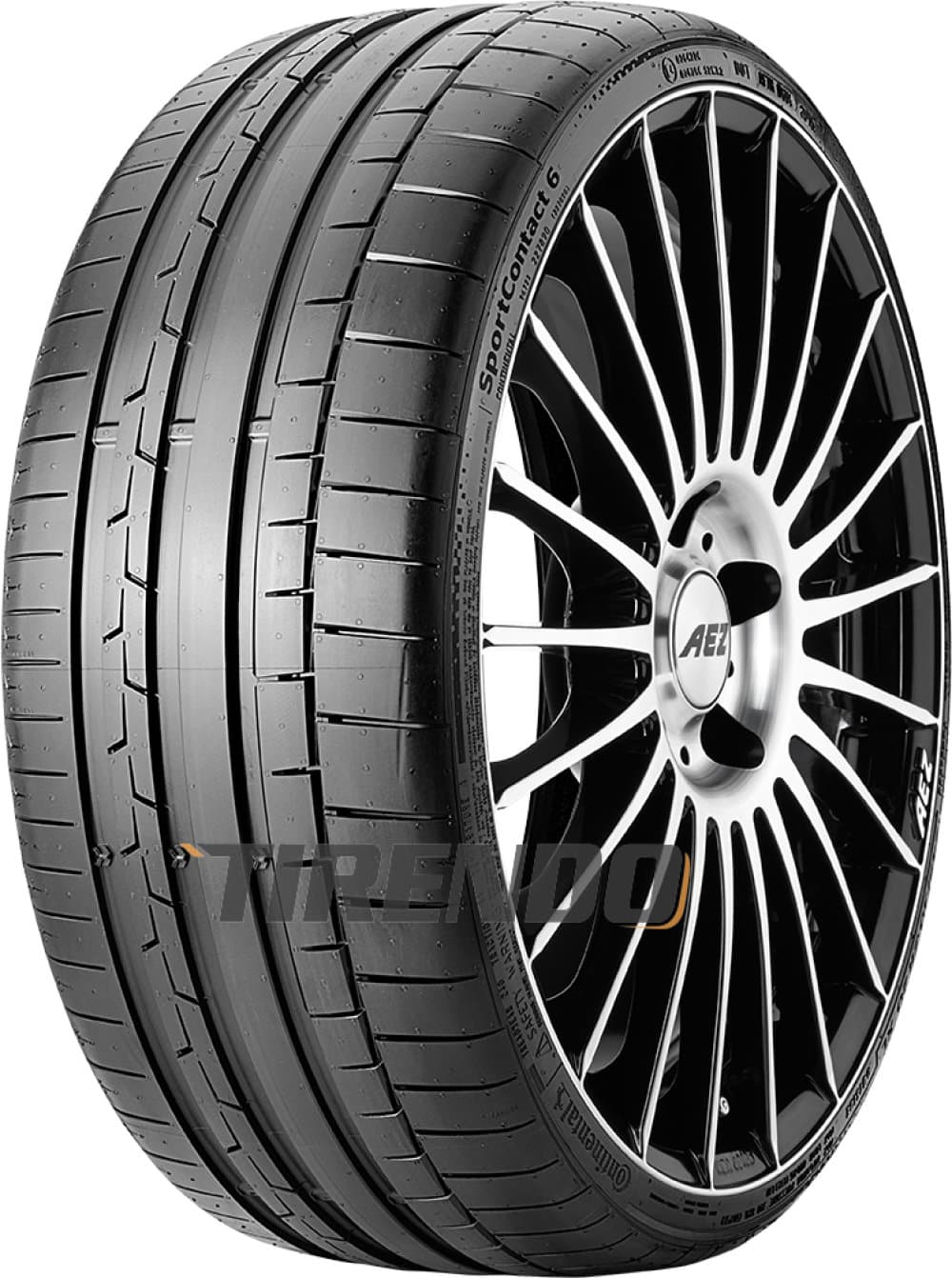 Continental SportContact 6 ( 245/40 ZR20 (99Y) XL EVc, MGT, med felgkant )