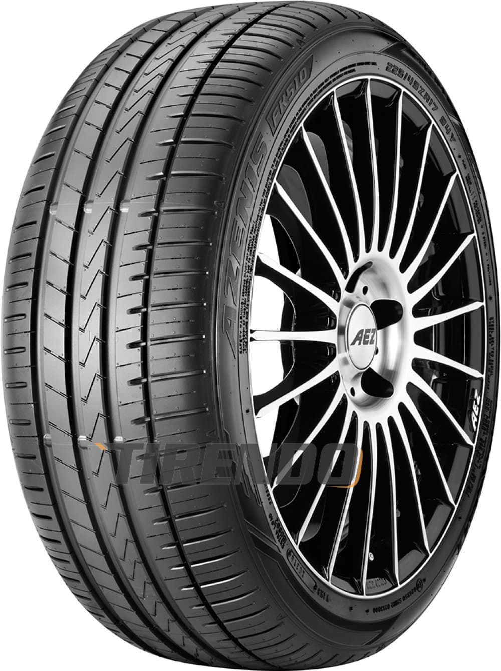 Falken AZENIS FK510 ( 285/25 ZR20 (93Y) XL med felgbeskyttelse (MFS) BLK )