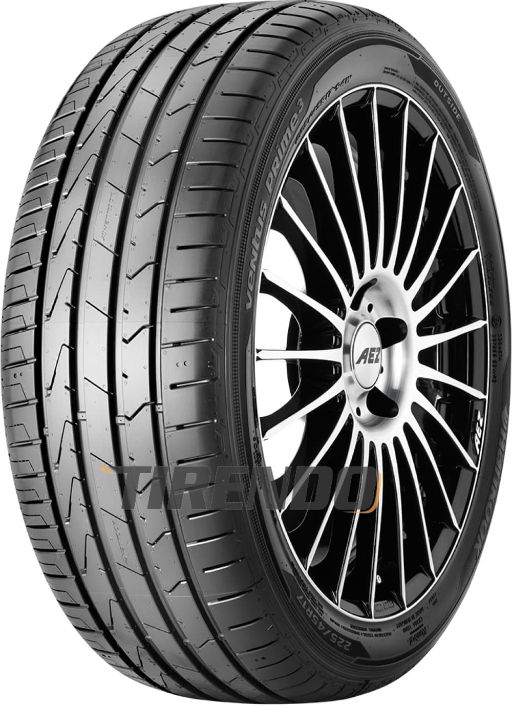 Hankook Ventus Prime 3 K125 ( 235/55 R17 103W XL med felgbeskyttelse (MFS) SBL )