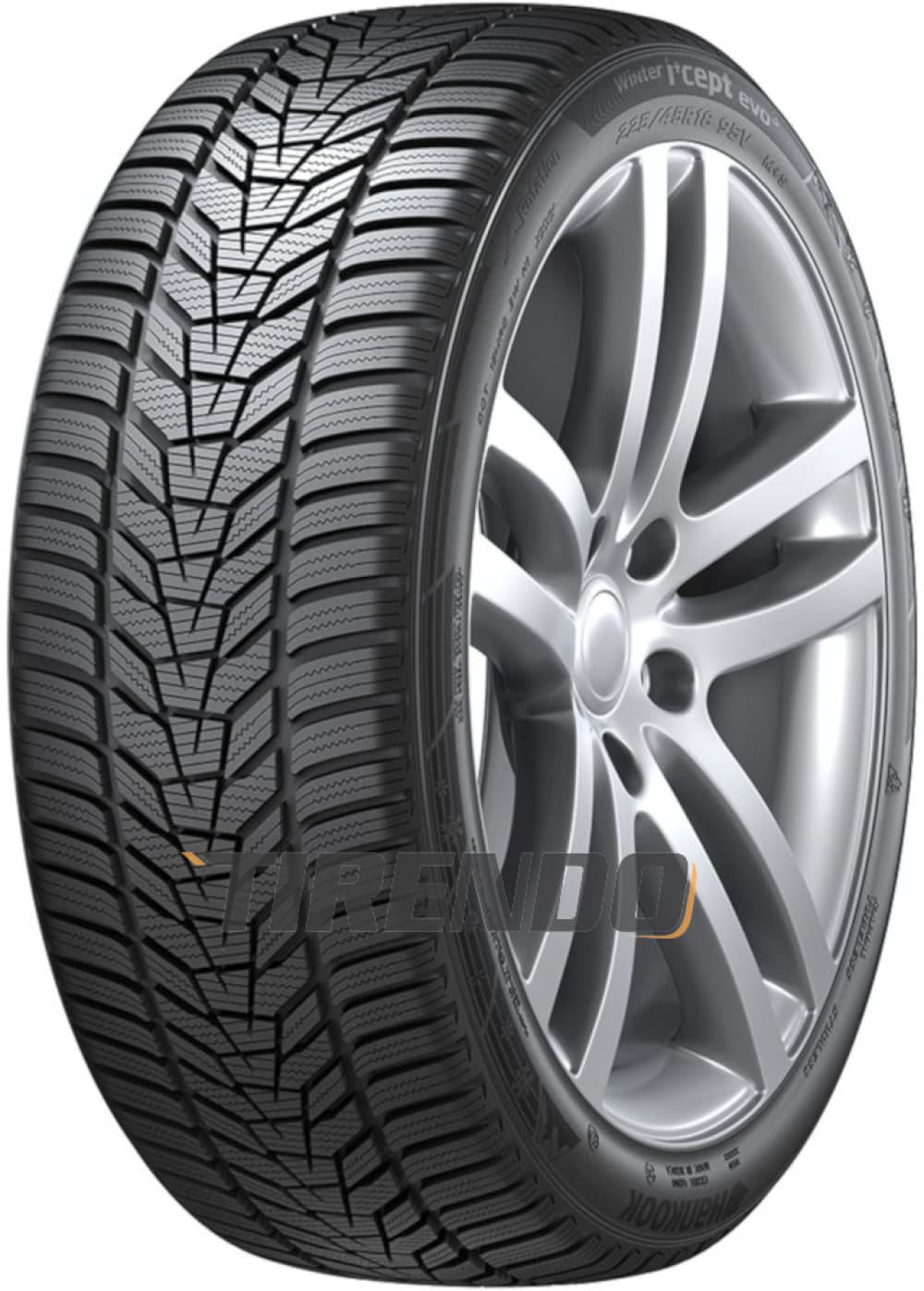 Hankook Winter i*cept evo3 W330 ( 255/45 R19 104V XL 4PR, med felgbeskyttelse (MFS) SBL )