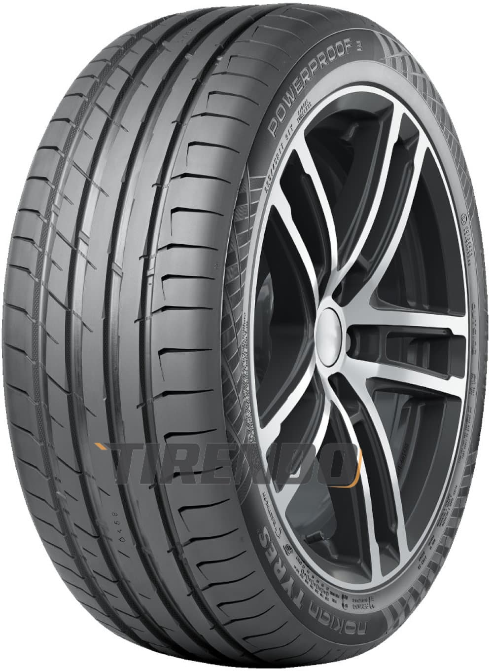 Nokian Powerproof 2 ( 255/40 R20 101Y XL Aramid Sidewalls, SilentDrive, med felgbeskyttelse (MFS) )