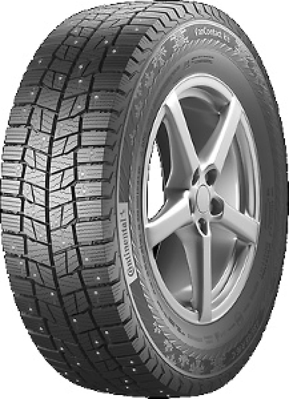 Continental VanContact Ice ( 215/65 R16C 109/107R dobbel merking 106R, med pigger )