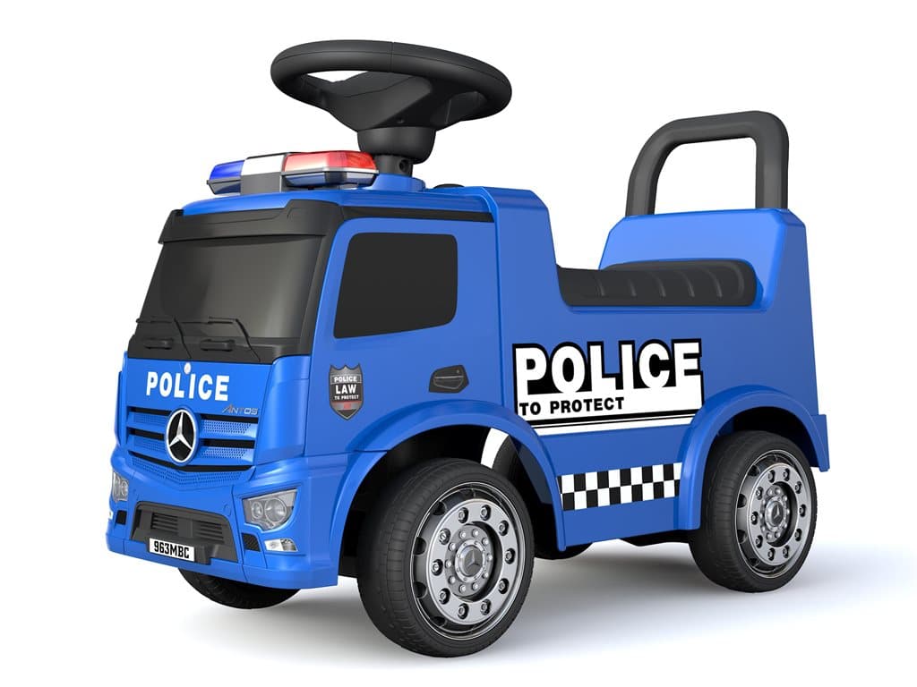 Gåbil Mercedes Politibil Blå