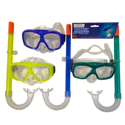 Dykkebriller og snorkel - Sett - 3 ulike farger