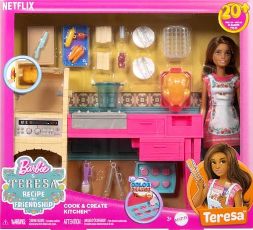 Mattel - Barbie og Teresa Recipe for Friendship dukke og kjøkken lekesett