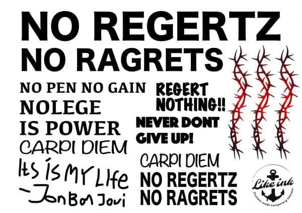Misspelled Tattoos