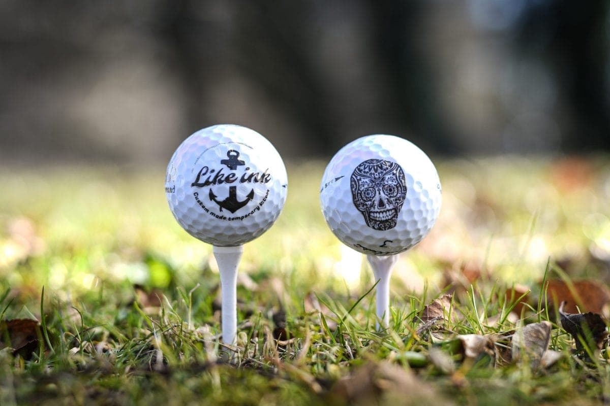 MARK YOUR GOLF BALLS WITH TEMPORARY TATTOOS!