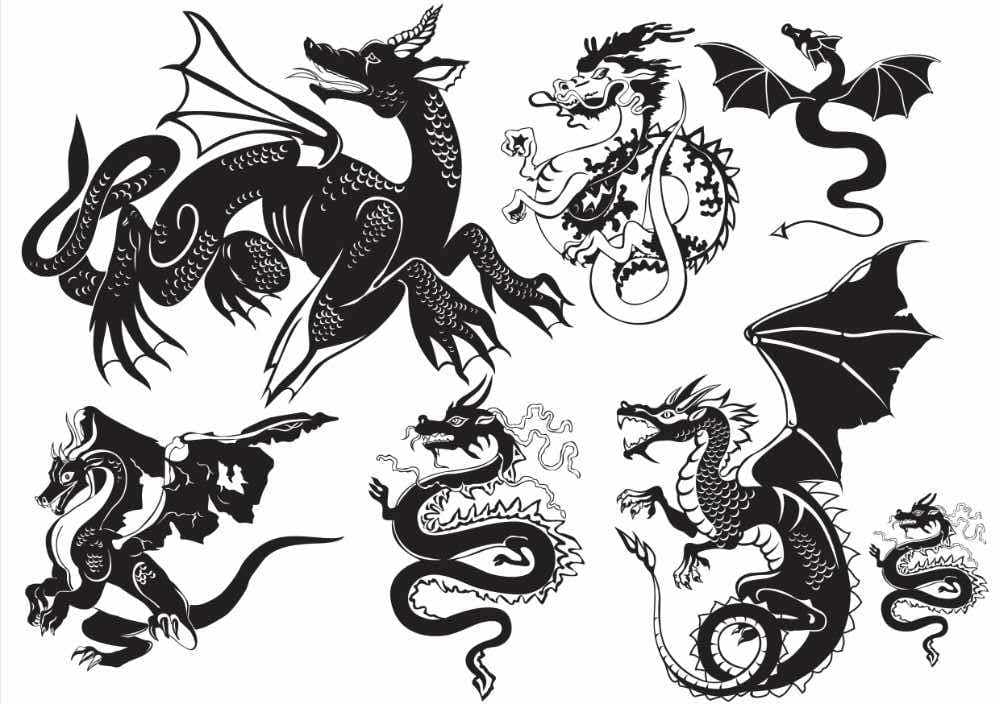 Heraldic Dragons