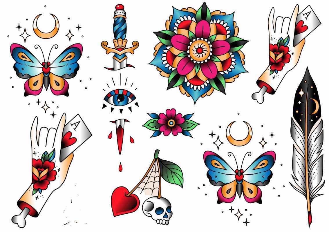 Heart Of Ace Tattoo Sheet