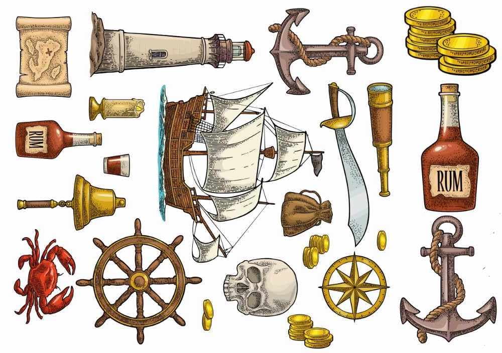 Pirate adventure tattoos