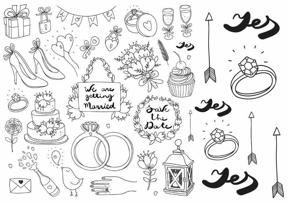 Wedding temporary tattoos