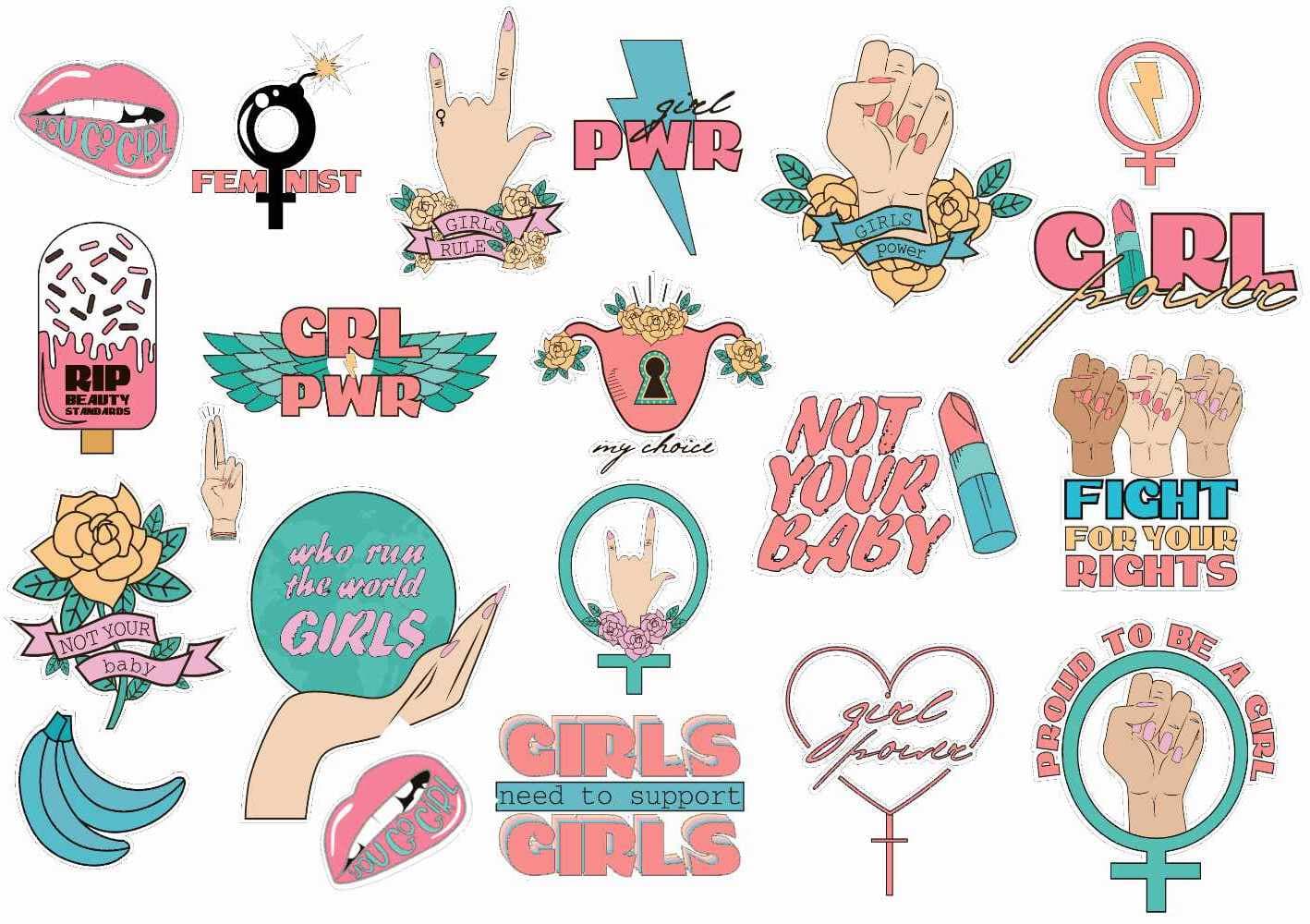 Girl power tattoos