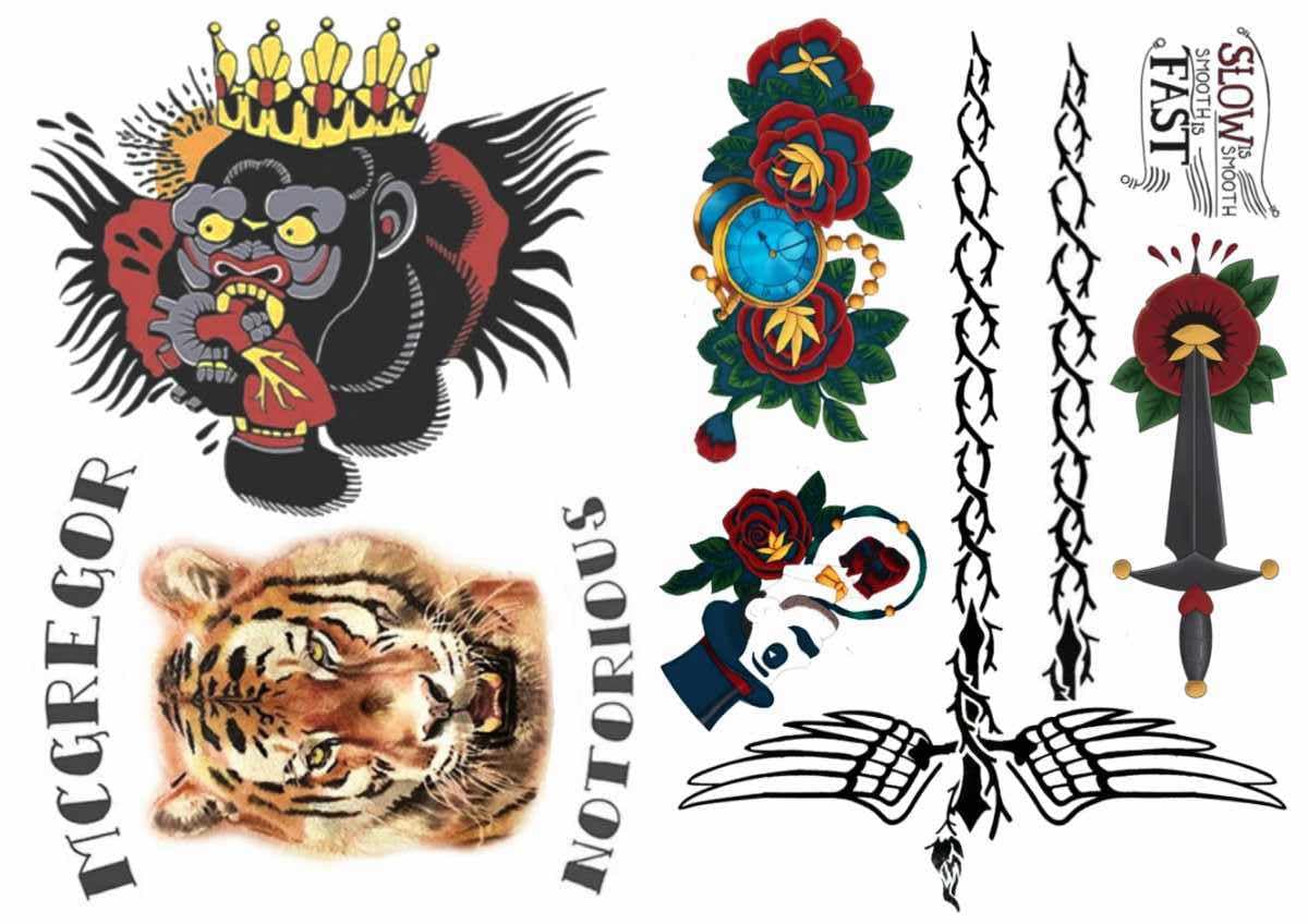 Conor McGregor Tattoo set
