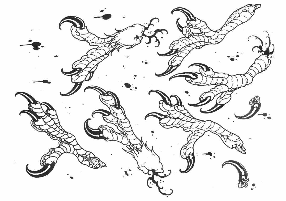Flash "Eagle claws" by Nicklas Wennerberg at Zoi Tattoo