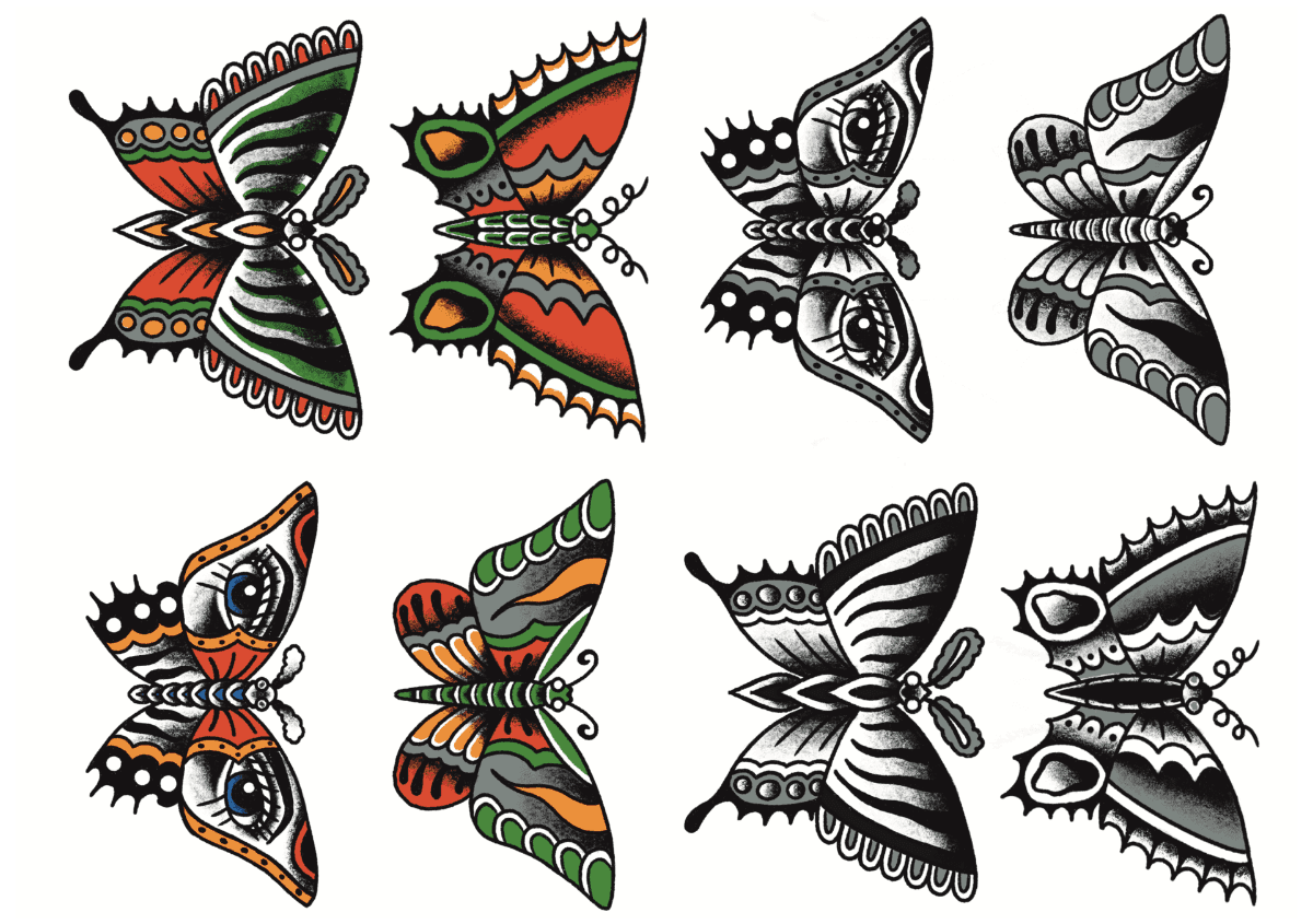 Flash "Butterfly" by Oliver Brechensbauer at Zoi Tattoo
