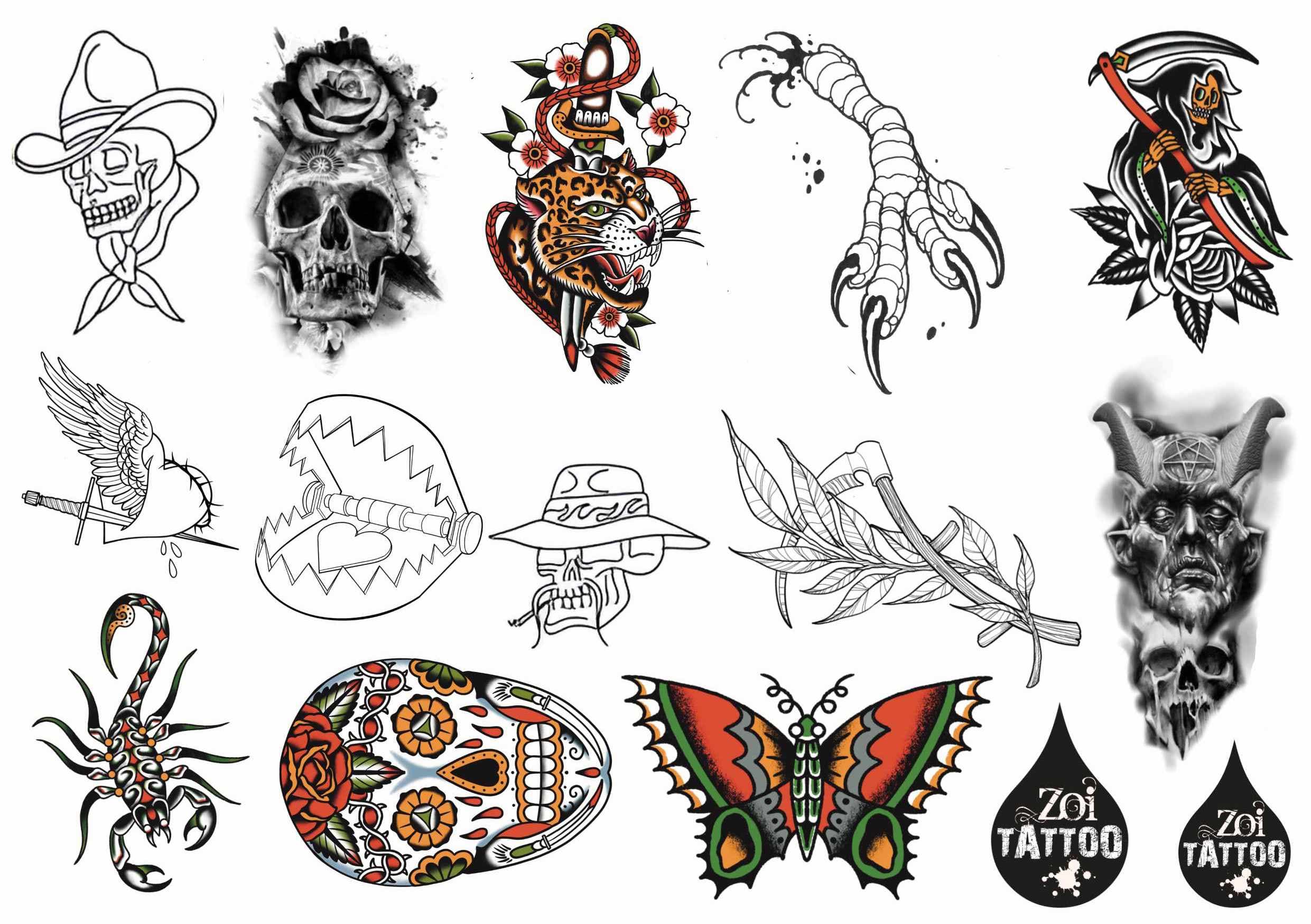 Flash "Mix Sheet" by Zoi Tattoo