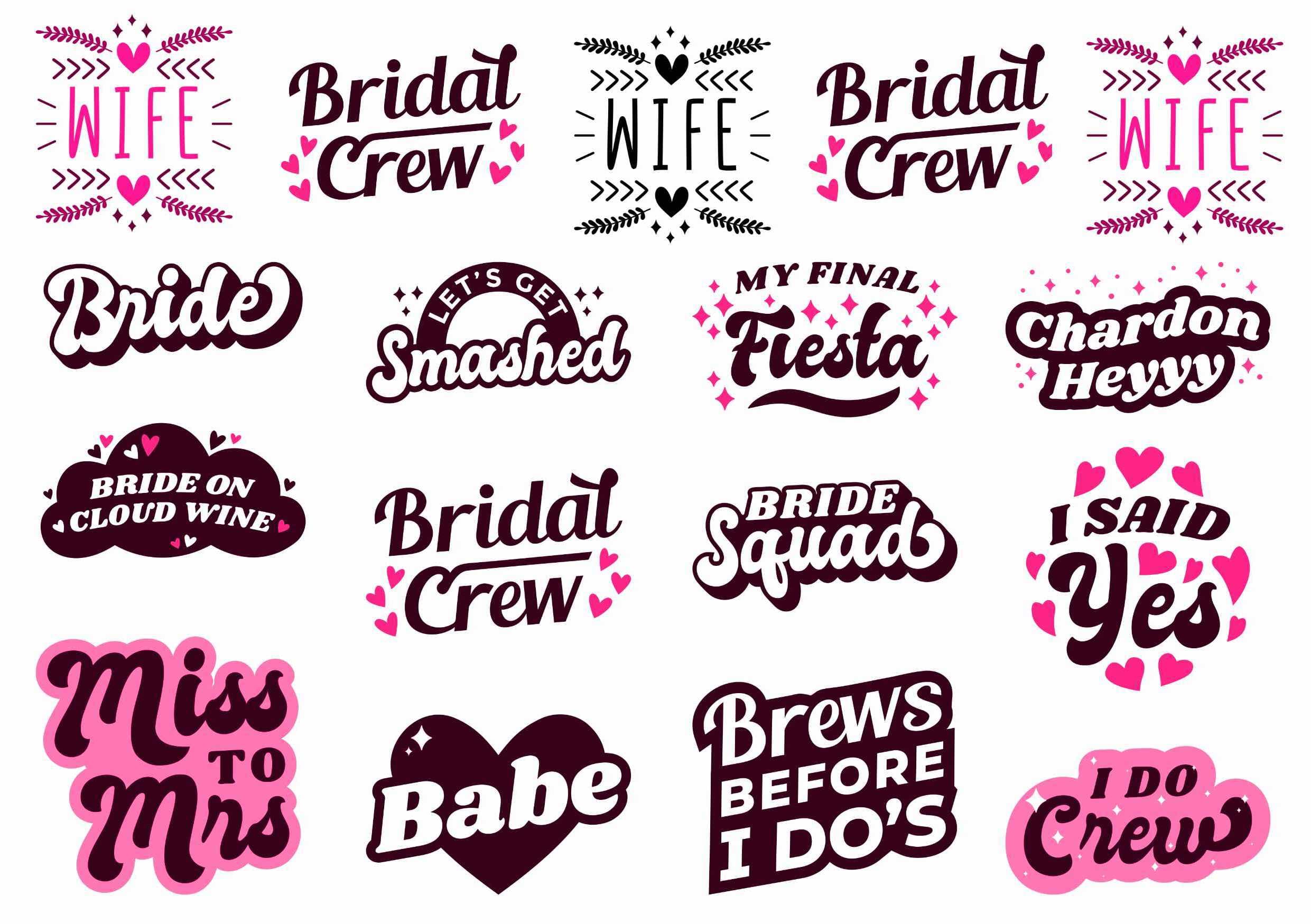 Bachelorette Temporary Tattoos