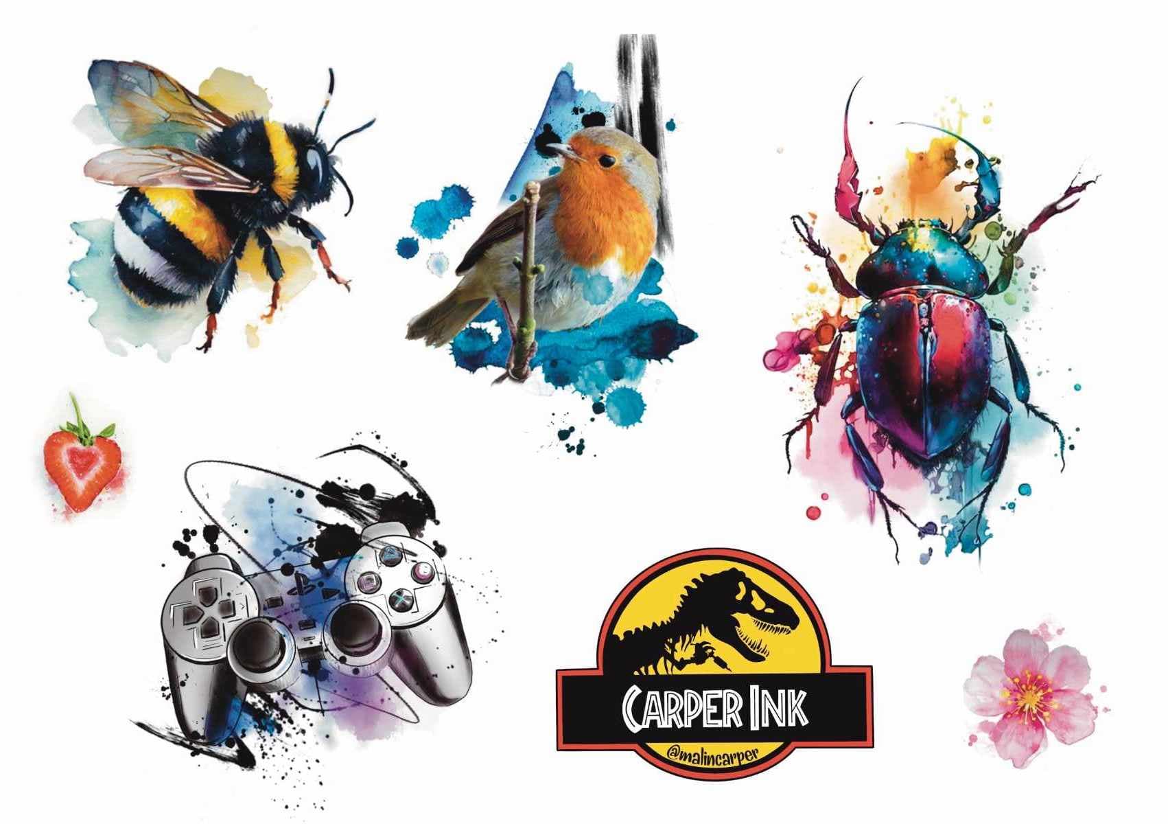 Flash "Watercolor Flashes" by Malin Carper