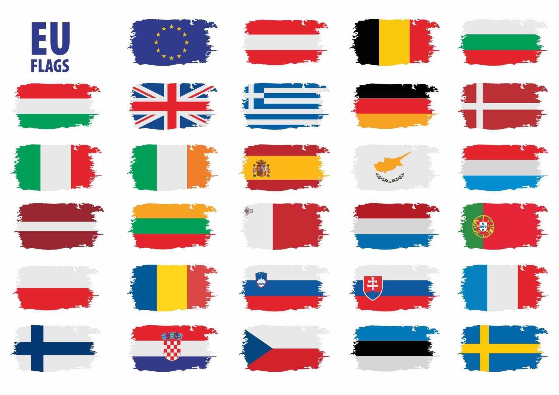 EU Flags Collection A4