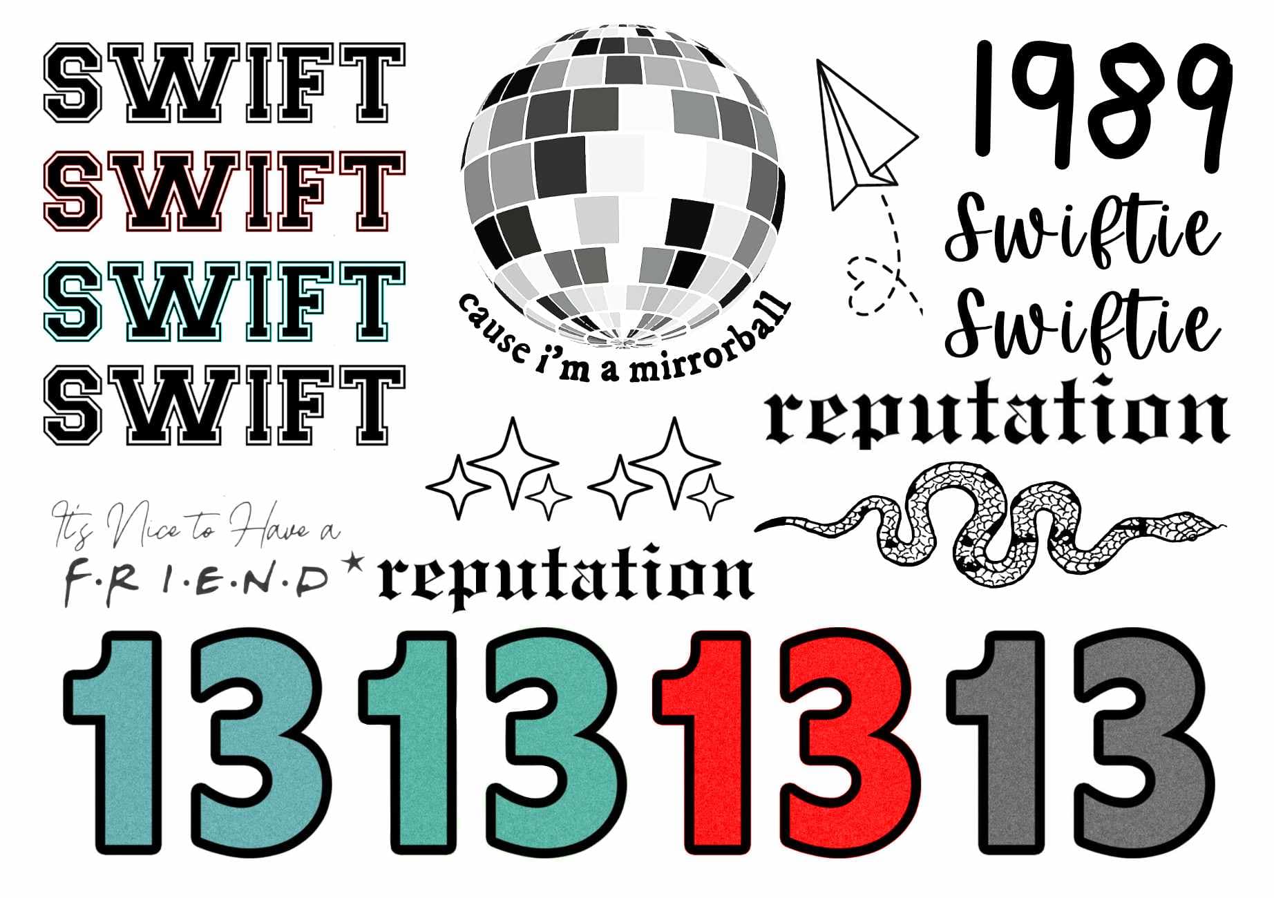 Taylor Swift Temporary Tattoos