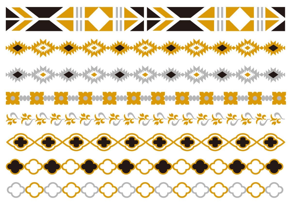 Gold & Silver Tattoos Bracelet