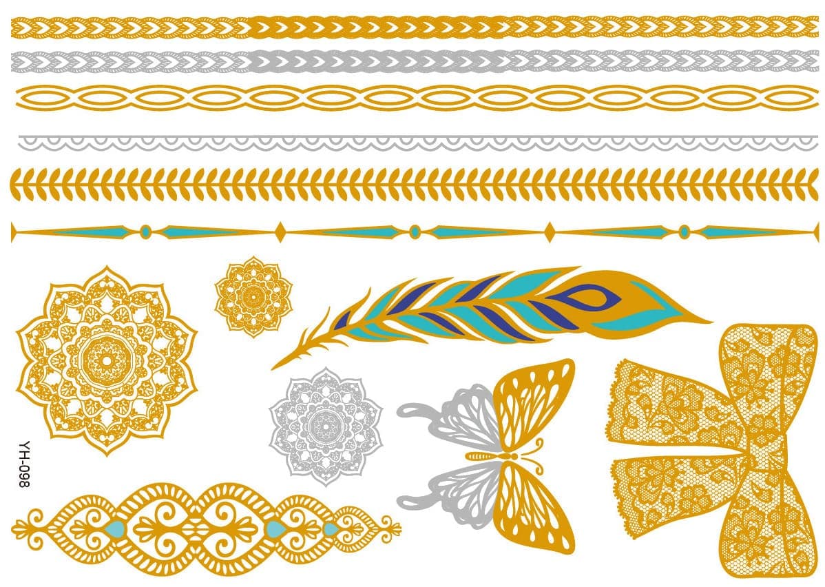 Gold & Silver Tattoos Mandala