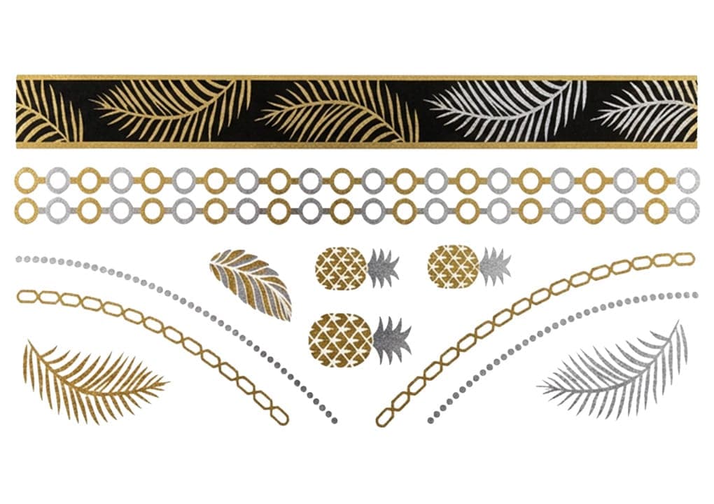 Gold Foil Temporary Tattoos