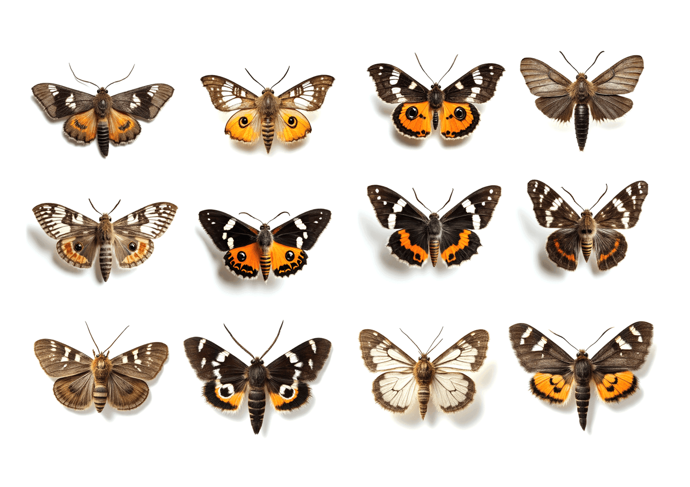 Creepy Moths Tattoos