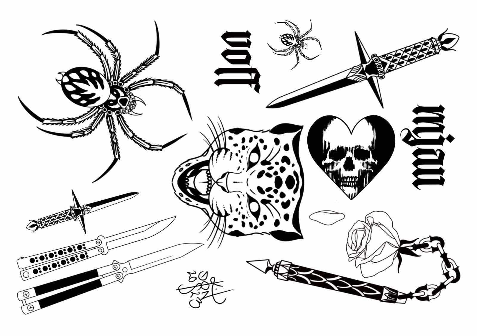 Flash ”Kopparhjerta Tattoos” by Kristoffer Don Cash