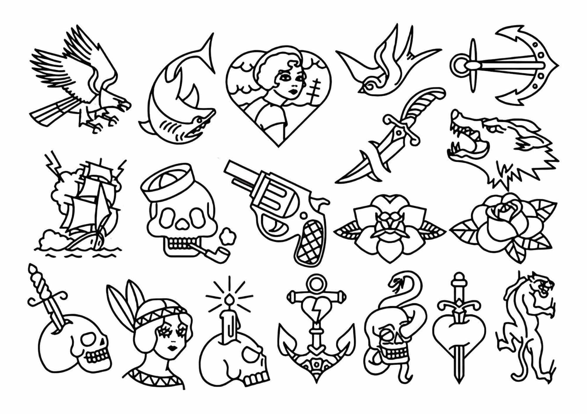 Icons Tattoo Sheet