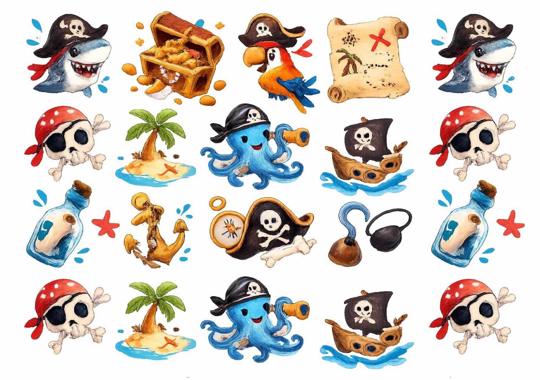 Pirate items Tattoos