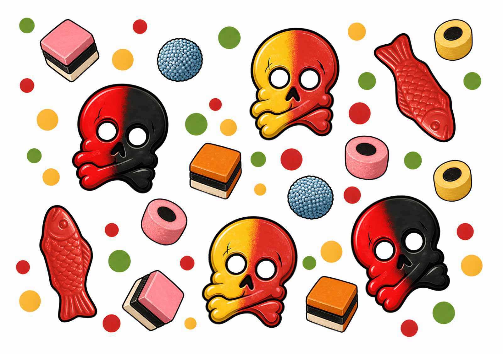 Swedish candy tattoos
