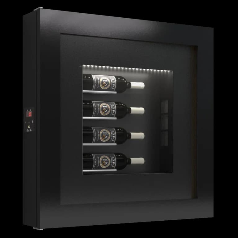 Vegghengt vinskap - Quadro Vino 40 - Svart - Della Marta