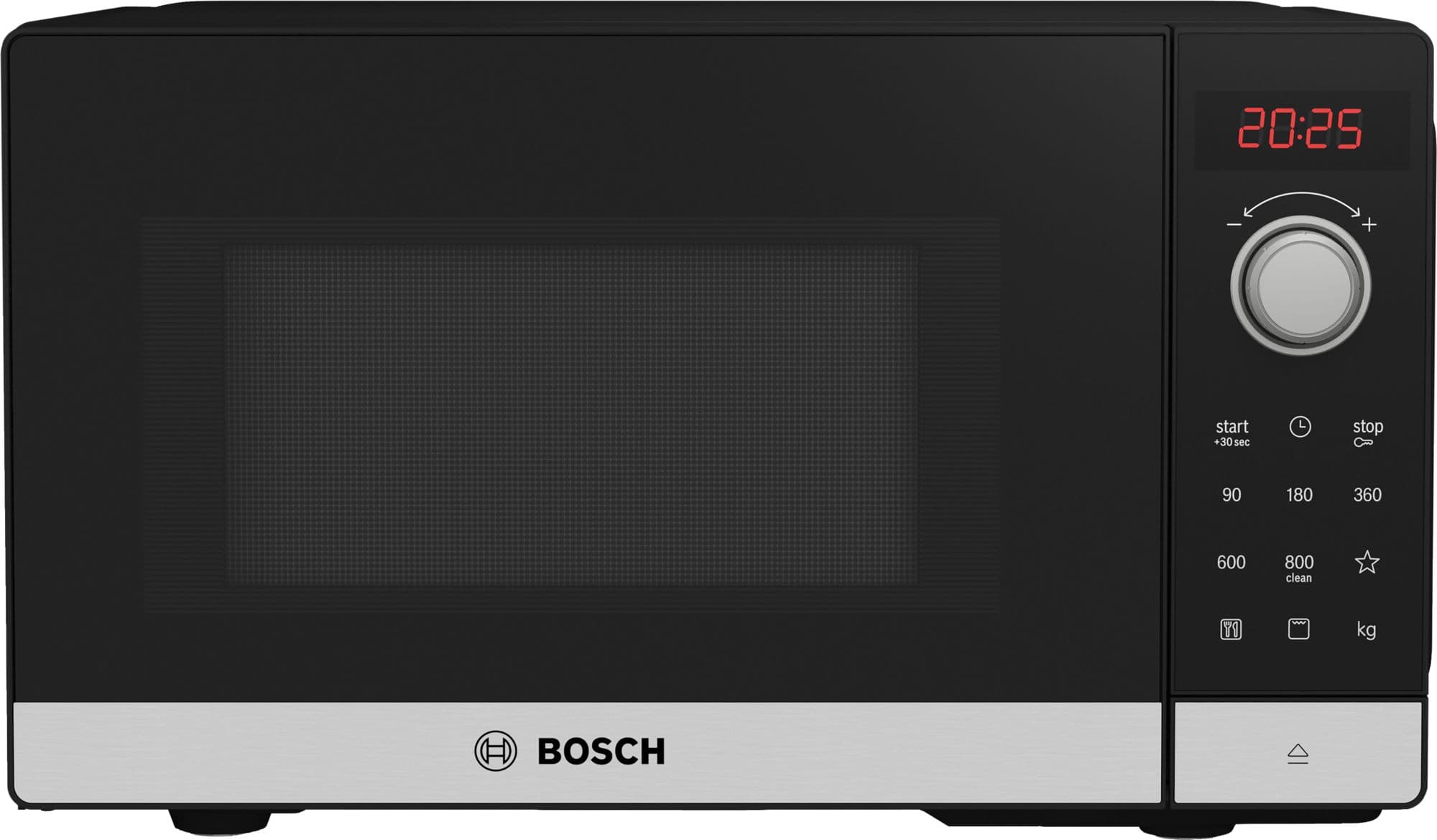 Bosch Serie 2 Frittstående mikrobølgeovn med grill 44 x 26 cm Rustfritt stål FEL023MS2
