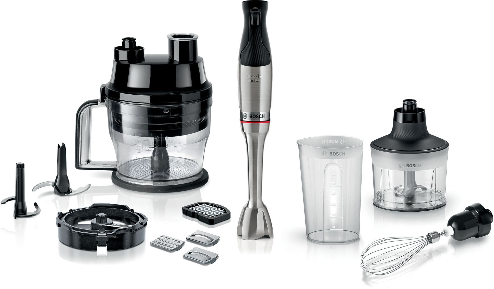 Bosch Serie 6 Håndmikser ErgoMaster 1200 W Rustfritt stål MSM6M8X1