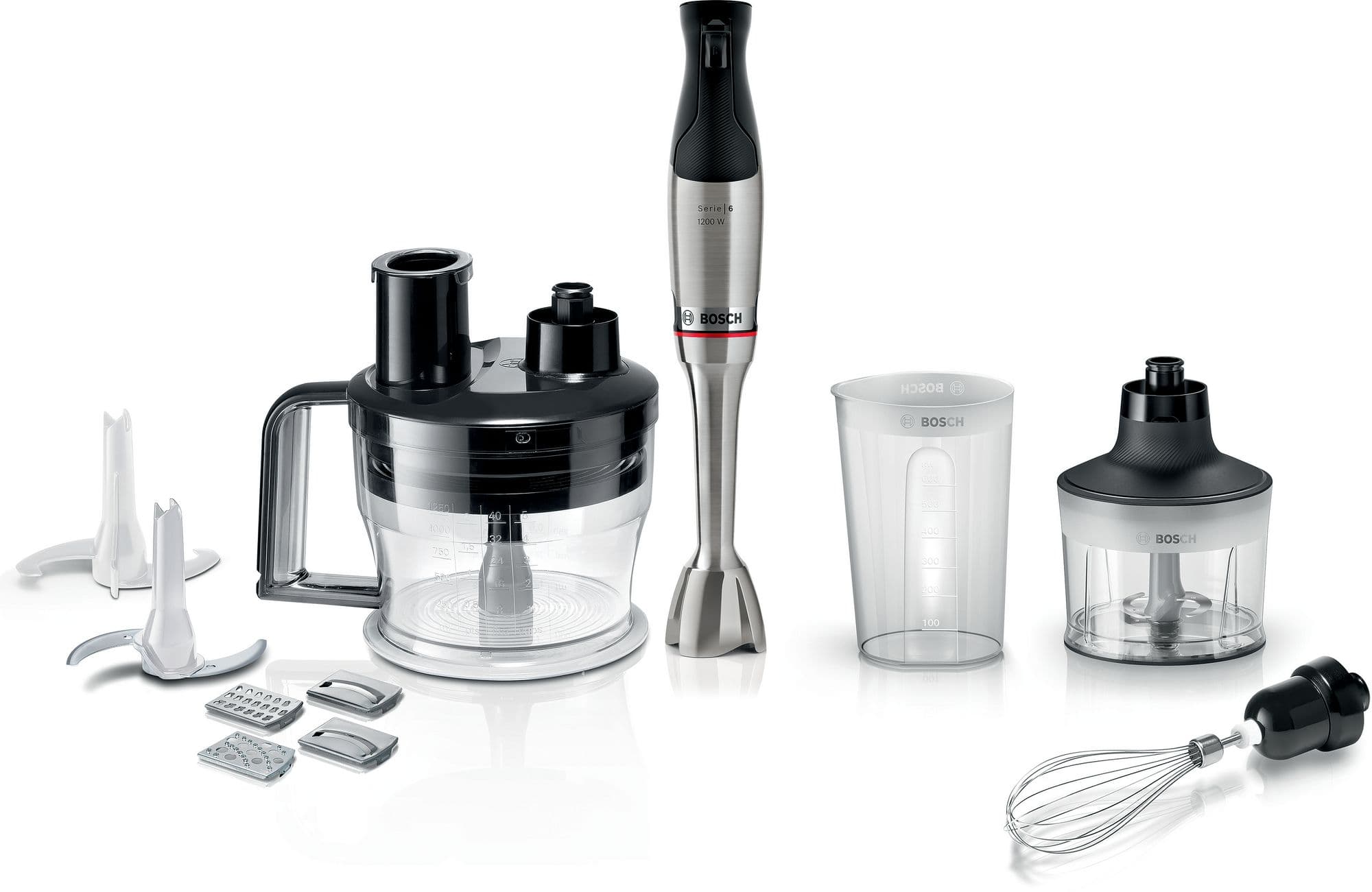 Bosch Serie 6 Håndmikser ErgoMaster 1200 W Rustfritt stål MSM6M871