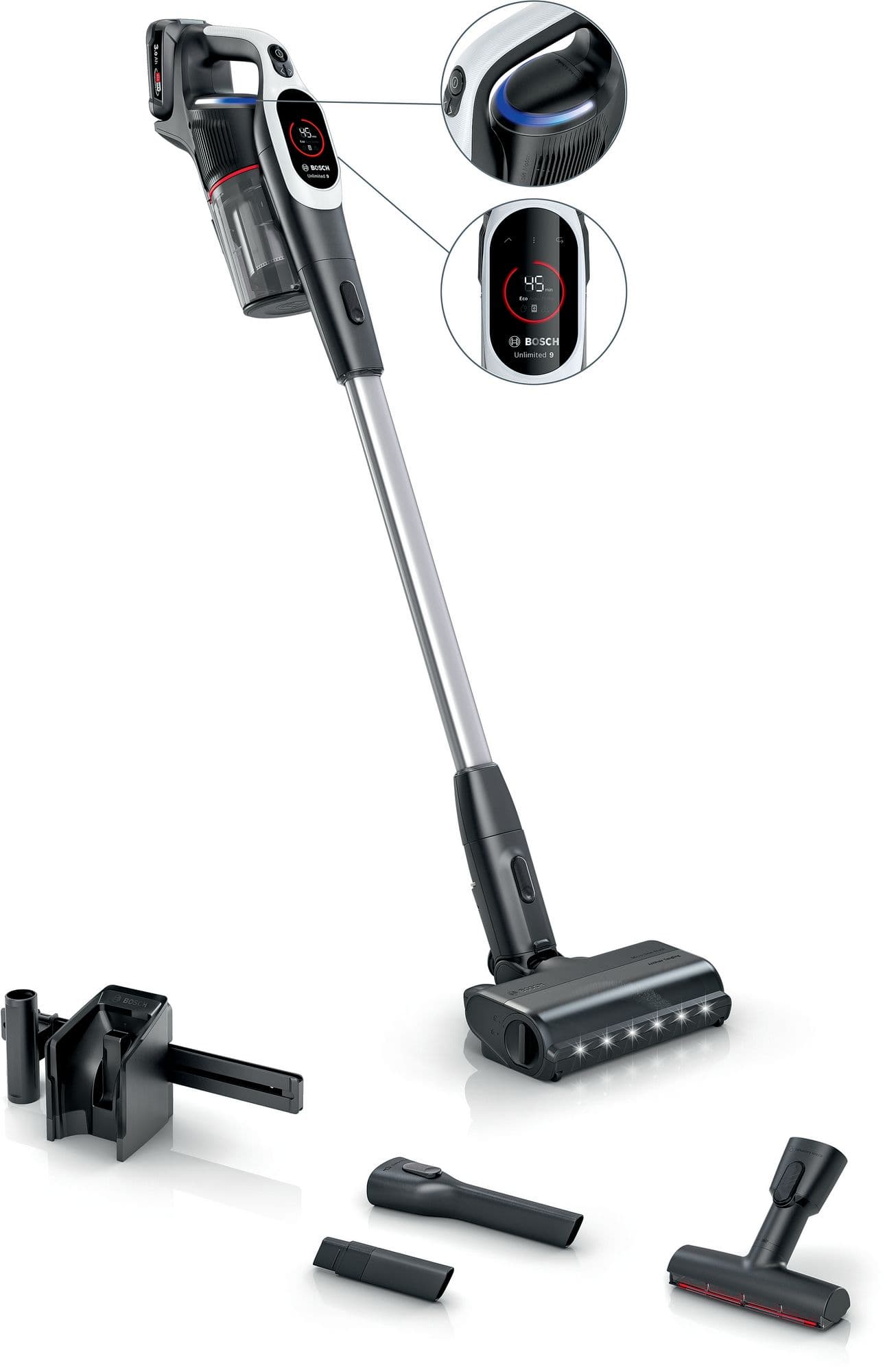 Bosch Oppladbar støvsuger Unlimited 9 Hvit BBS931WBA