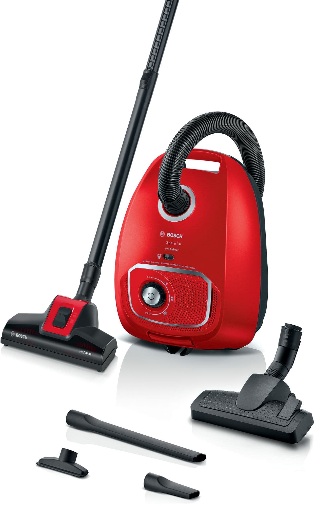 Bosch Serie 4 Støvsuger m. pose ProAnimal Rød BGB41PET1