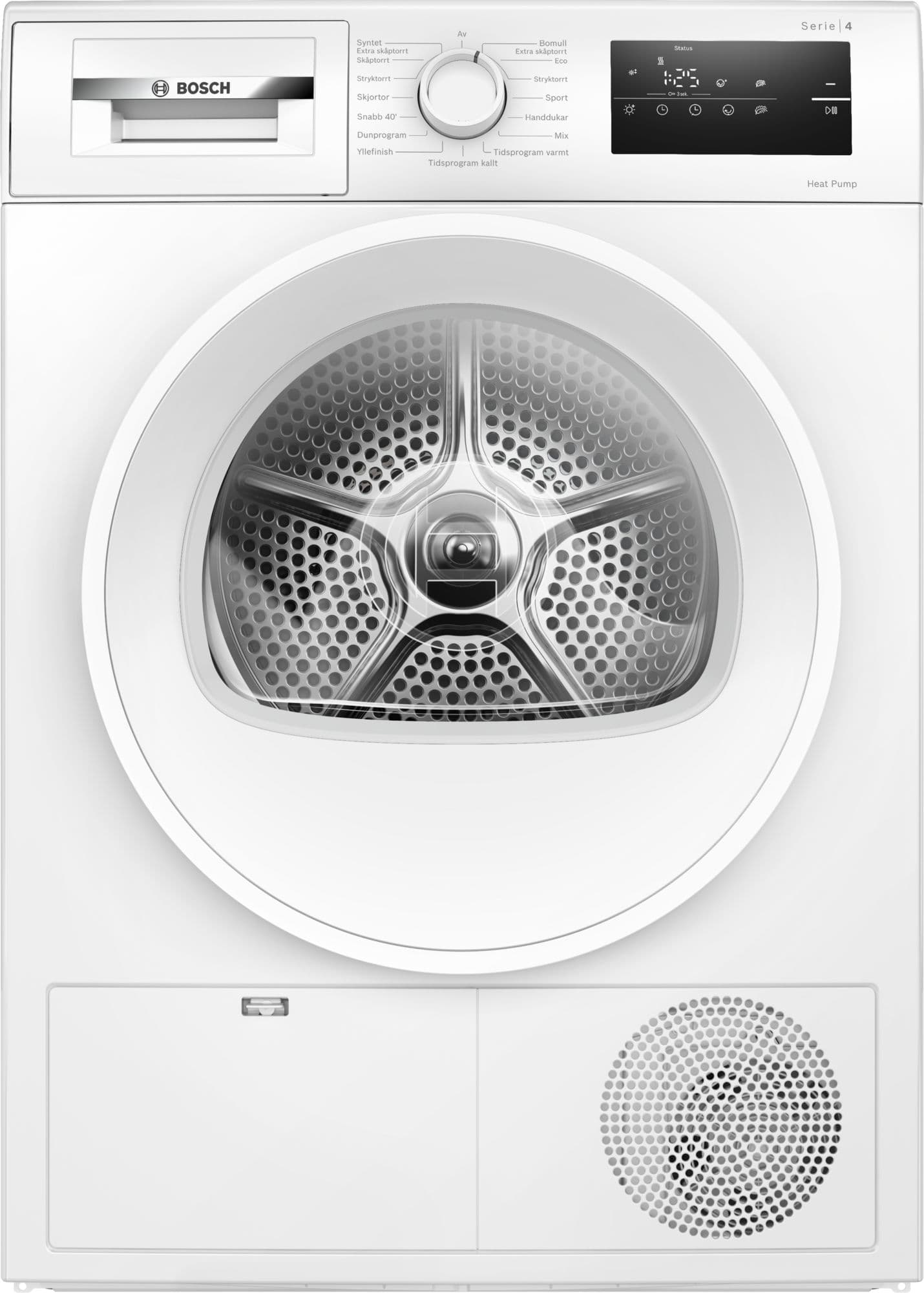 Bosch Serie 4 Varmepumpetørketrommel 8 kg WTH85V0MSN