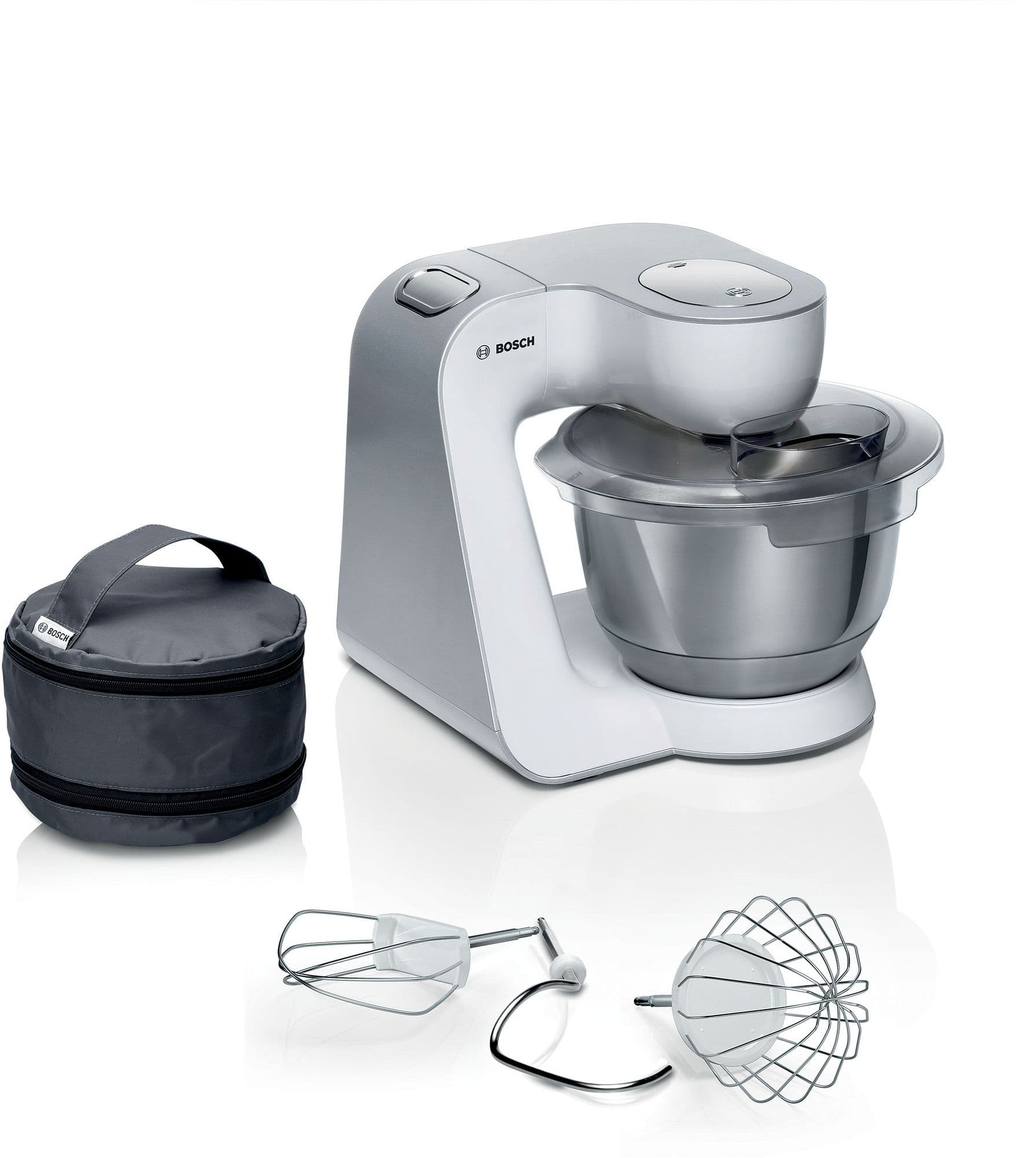 Bosch Serie 4 Kjøkkenmaskin MUM 5 1000 W Hvit, sølv MUM58200