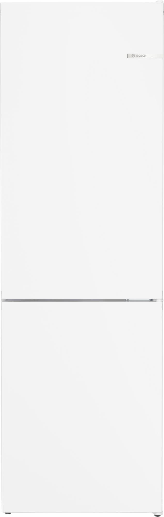 Bosch Serie 4 Frittstående kombiskap 186 x 60 cm Hvit, Total No Frost KGN36VWED
