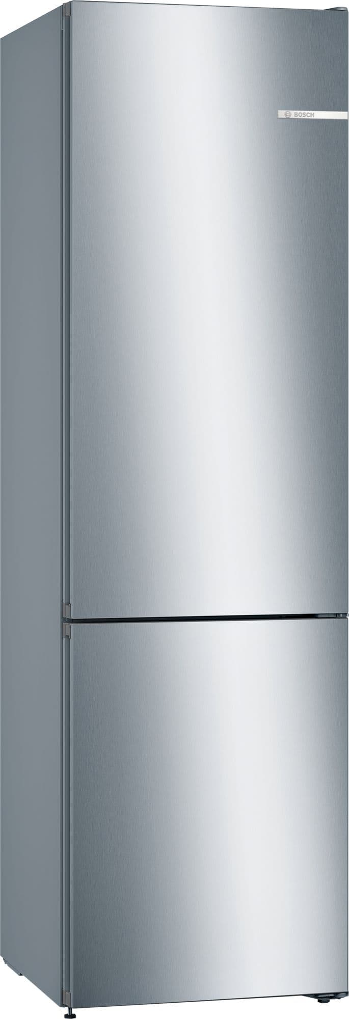 Bosch Serie 4 Frittstående kombiskap 186 x 60 cm Inox KGN36VLED