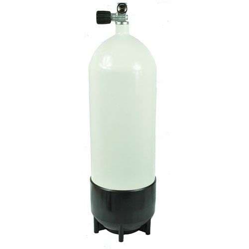 12 liter 300 bar dykkerflaske med kran og flaskebunn