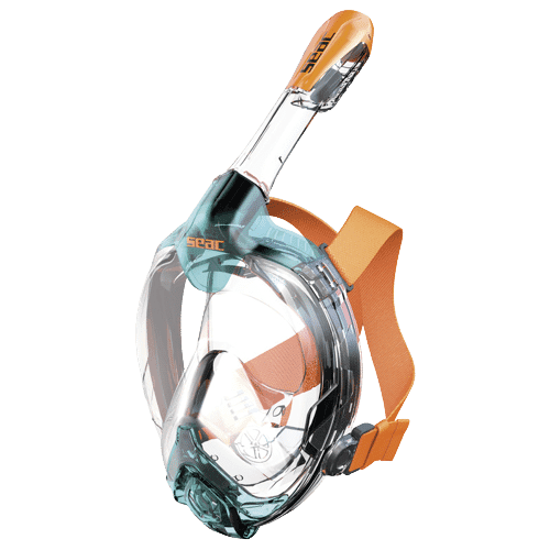 SEAC Libera snorkelmaske Svart/Oransje S/M