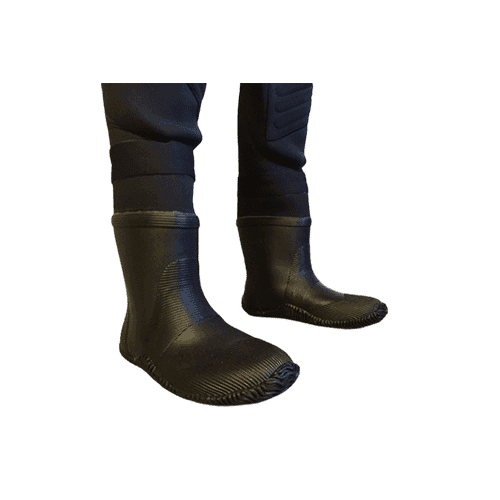 Neoprene sko til tørrdrakt Svart XL