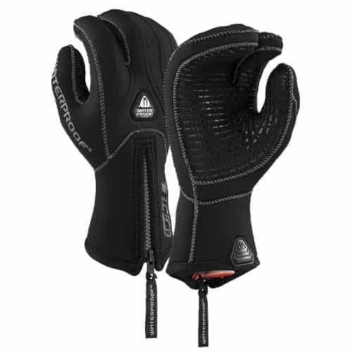 Waterproof G1 3-finger hanske 5 mm Svart XL