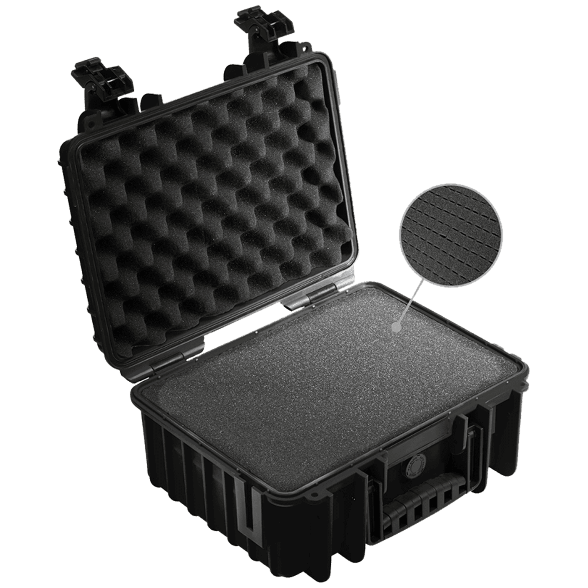 B&W Outdoor Cases Type 3000 Hard Case med skuminnlegg Svart